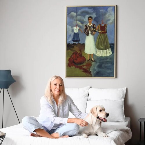  Slika - Frida Kahlo &amp;ndash; Memory (The Heart) 40x60 U prirodnom drvenom okviru Slike