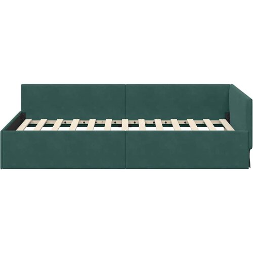  Kutni okvir kreveta Tamnozelena 90 cm x 200 cm Bar&amp;scaron;un Slike