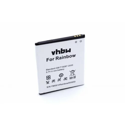 VHBW Baterija za Wiko Rainbow Jam / Freddy, 2000 mAh