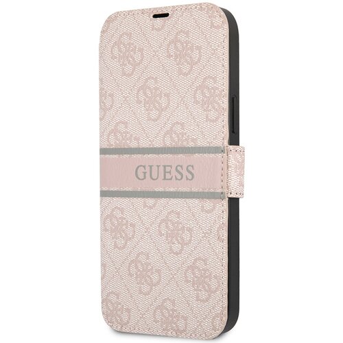  Torbica Guess Stripe Bk Pu za iPhone 13 6.1 roze (GUBKP13M4GDPI) Slike