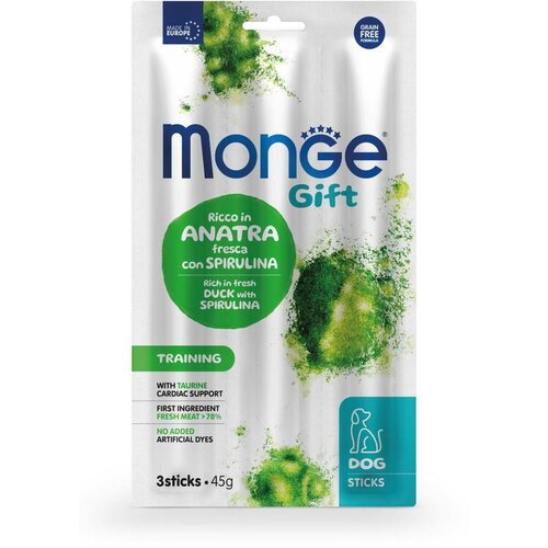 Monge Sticks Training Poslastica za pse, Pačetina sa sprulinom, 45g Cene
