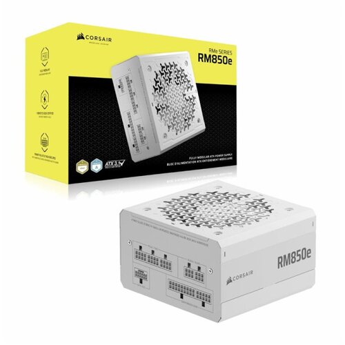 Corsair napajanje 850W RM850e 80+ gold fully modular white, CP-9020293-EU Slike