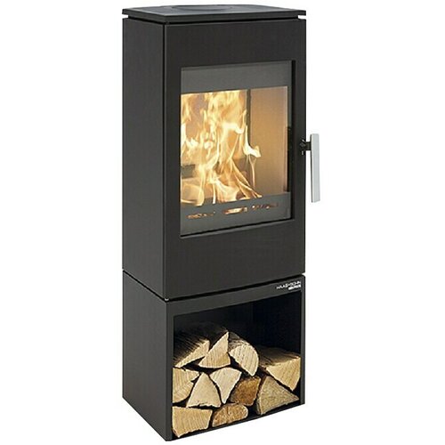 HAAS+SOHN Kamin na drva Gastein-II easy (6 kW, Kapacitet grijanja prostorije: 140 m³, Obloga: Čelik, Perl crna) Cijene