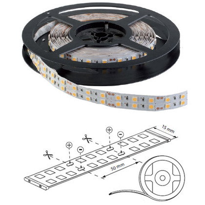 Elmark LED trak SMD5050 15mm 2x60LED 28,8W/m - toplo bela Cene