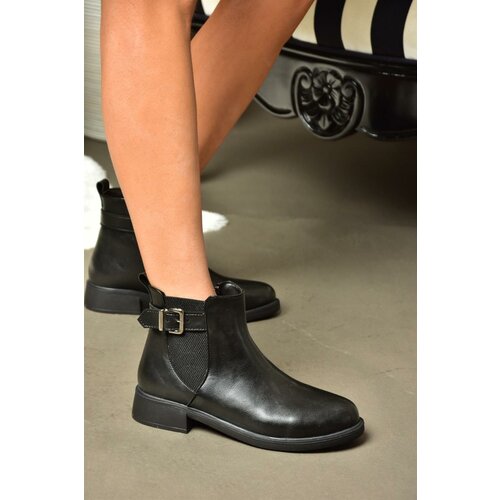 Fox Shoes R374050209 Women's Black Low-Heeled Boots Slike