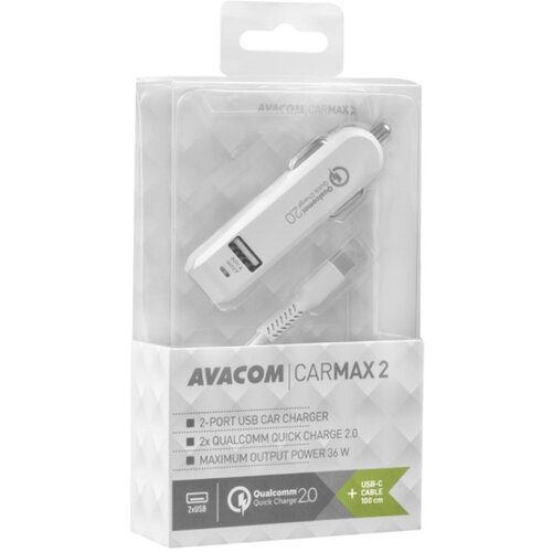 AVACOM autopunjač CarMAX2, 2xQualcomm Quick Charge Cijene