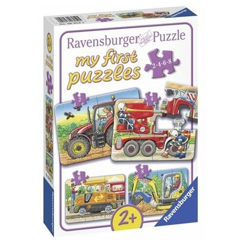 Ravensburger puzzle (slagalice) -Moje prve puzzle, mašine RA06954 Slike