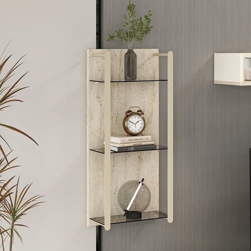 Hanah home TV komoda Valento 20219, 42 cm, Moonstone / travertin Cene