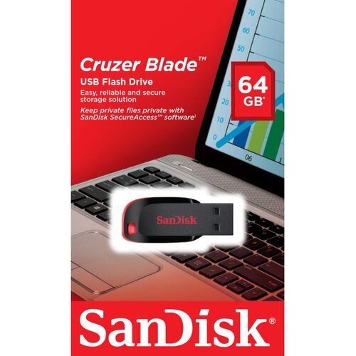 San Disk USB Stick 64GB Cruzer Blade Teardrope USB 2.0 Cene