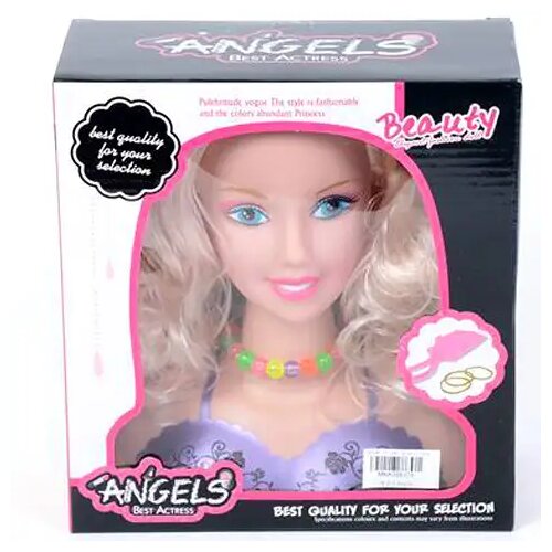 Magic Toys Svetlolasa frizerska lutka s pisano verižico Cene