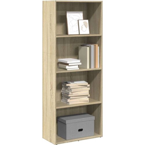 vidaXL Knjižna omara sonoma hrast 60x30x152 cm inženirski les Cene