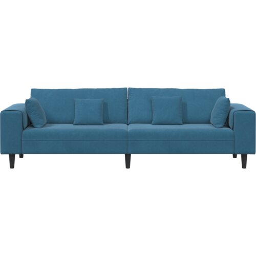 VidaXL Bar&amp;scaron;unasta sofa s jastukom s jastukom Plava 208 cm Bar&amp;scaron;un Slike