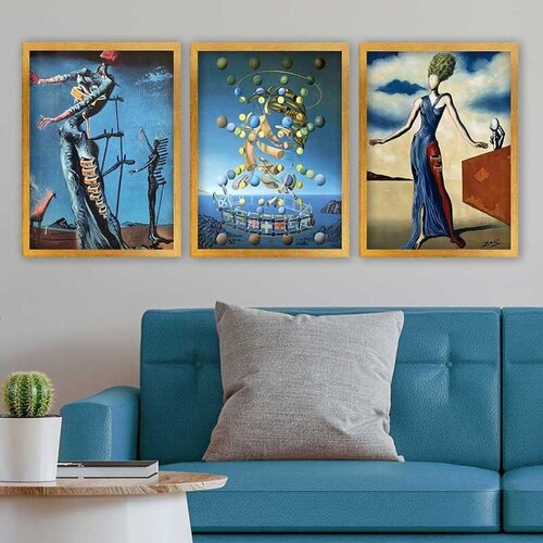 Wallity Set uramljenih slika 3AC_UN24751, 3 Dela Cene