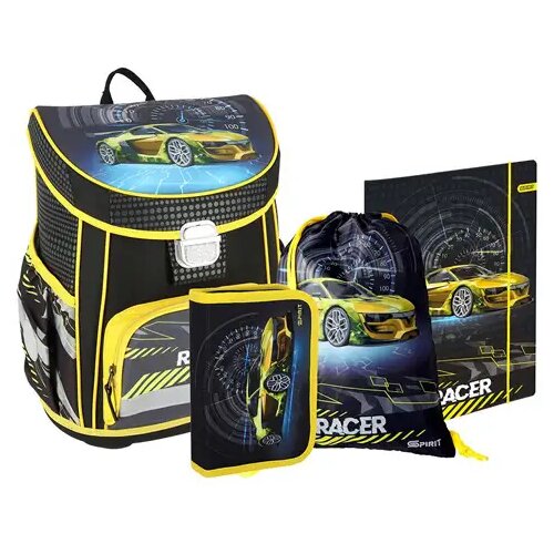 Spirit Ergonomska šolska torba, nahrbtnik Spirit: Vision Racer 4-delni set Cene