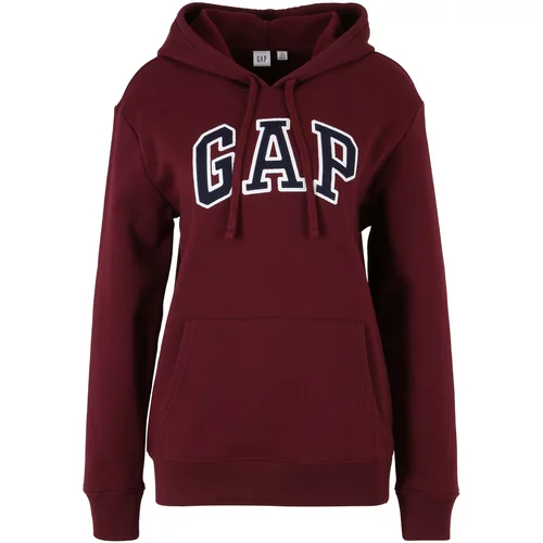 Gap Tall Sweater majica mornarsko plava / boja vina / bijela
