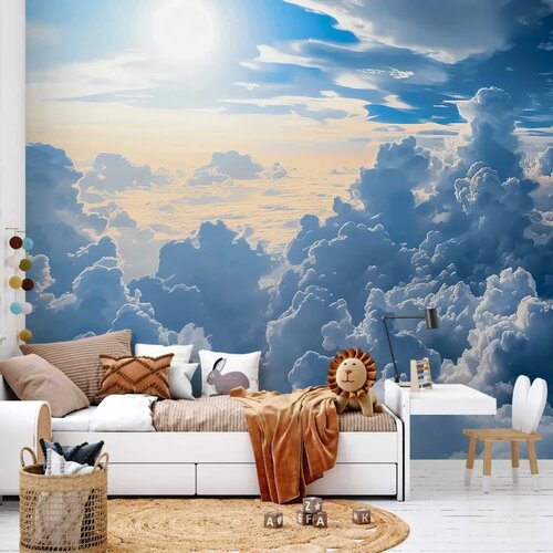  Foto tapeta - Symphony of Light: Sun and Clouds Collaborating on a Beautiful Sky 100x70 Cijene