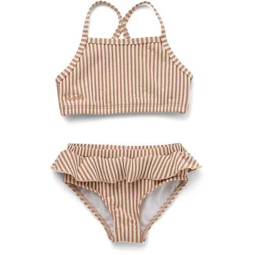 Liewood otroške bikini kopalke norma stripe tuscany rose/sandy