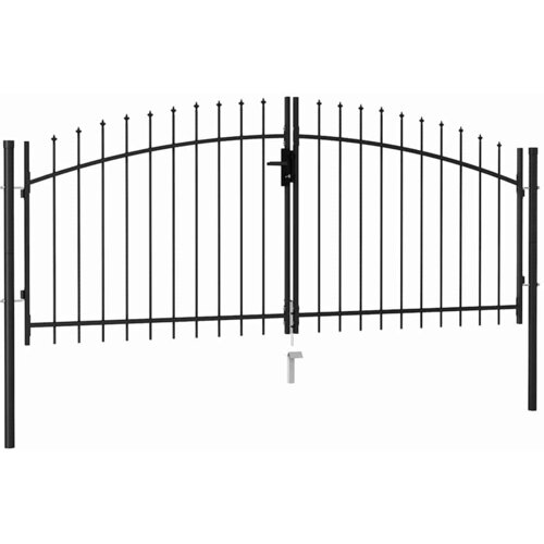  Vrata za ogradu Woerden dvostruka vrata s vrhom od &scaron;iljaka 299,5 x 174,5 cm Cijene