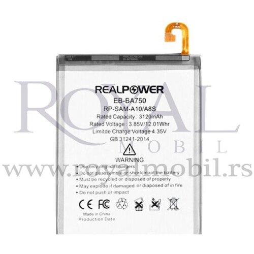 Baterija REALPOWER za Samsung A105 / M105 / G8870 / A750 Galaxy A10 / M10 / A8S (eb-ba750abu) 3120mAh Cene