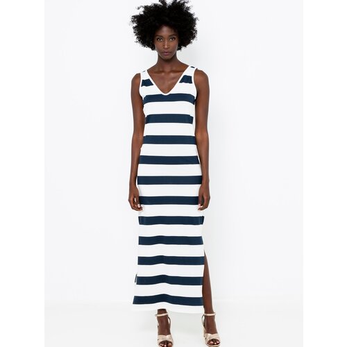 Camaieu Black-and-white striped maxi dresses - Women Slike