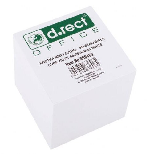 Levia Lističi d.rect 009463, 85 mm x 85 mm x 80 mm, 800 lističev, beli Slike
