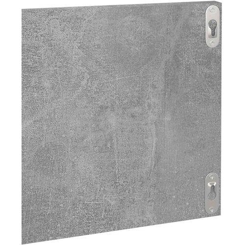  Zidne police 4 kom siva boja betona 80x11,5x18 cm od iverice Slike