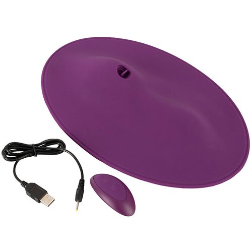 You2Toys 2 - punjivi, radio, vibrator za podlogu za lizanje (ljubičasta) Slike