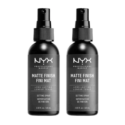 NYX Professional Makeup Matte Finish Set 2x fiksatori šminke 60 ml