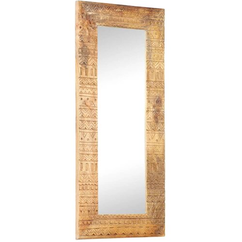 VidaXL Ručno izrezbareno ogledalo 110 x 50 x 11 cm masivno drvo manga Slike
