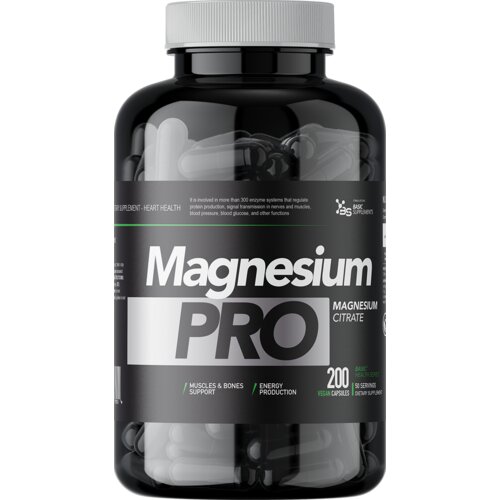 Basic Supplements Magnezijum Citrate Pro / 200 Vegan Capsule Cene