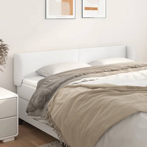  Uzglavlje s u&scaron;ima bijelo 163x23x78/88 cm od umjetne kože Cijene