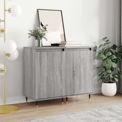vidaXL Komoda 2 kosa siva sonoma 40x35x70 cm inženirski les Cene
