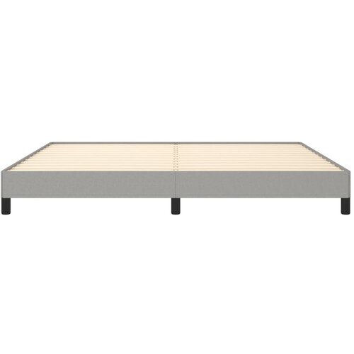  Okvir za krevet bez madraca svjetlosivi 200 x 200 cm od tkanine Slike