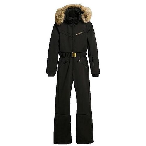 Superdry Kombinezoni Combinaison de ski Coupe Slim avec capuche amovible Črna Cene