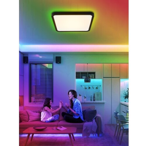  Immax NEO 07167-B40-LED RGBCCT prigu&amp;scaron;iva svetiljka 50W/230V Wi-Fi Tuya crna+daljinski upravljač Slike