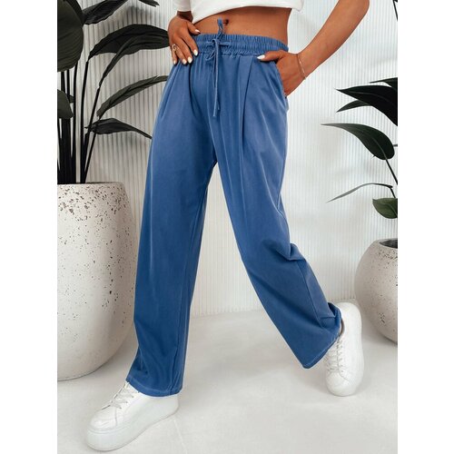 DStreet ASTERS women's wide trousers, navy blue Cene