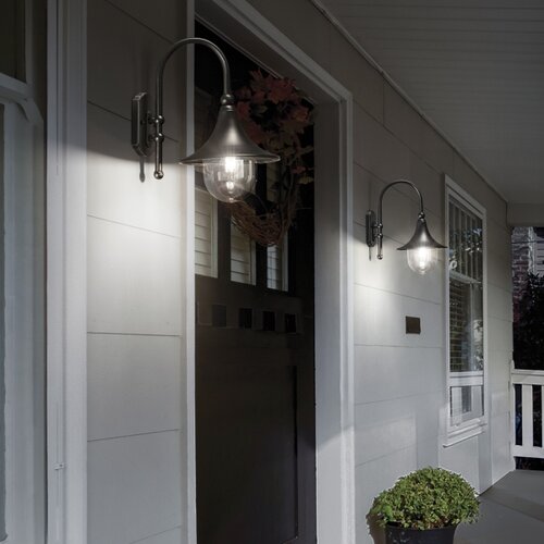 Ideal Lux - Spolja&amp;scaron;nja zidna lampa CIMA 1xE27/52W/230V IP43 antracit Slike