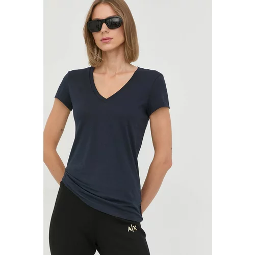 Armani Exchange Pamučna majica boja: tamno plava