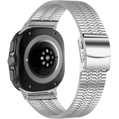 INF kompatibilen z samsung galaxy watch ultra 8 nehrbtnik jekleni pas silver, (5000085923) Cene