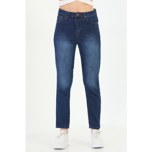 BİKELİFE Navy Blue High Waist Skinny Leg Mom Jeans. Cijene