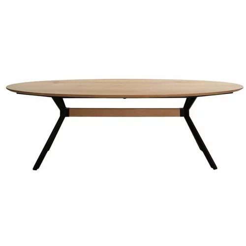 Light & Living Jedilna miza s hrastovo mizno ploščo v naravni barvi 100x240 cm Nori –