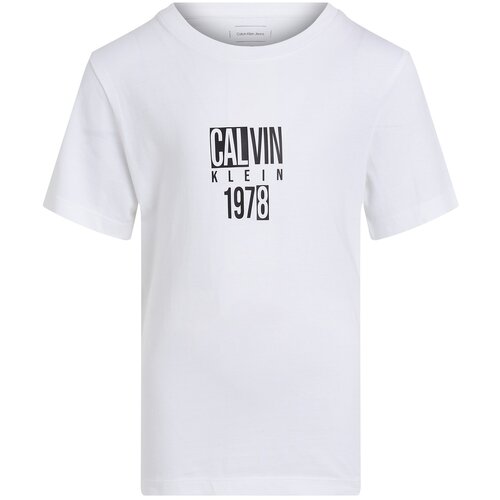 Calvin Klein Jeans Majica &amp;#039;GOOD LEVEL&amp;#039; crna / bijela Slike