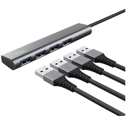 Trust HALYX sivi USB-C hub sa 4-porta USB-A 3.2 Gen1" Cene