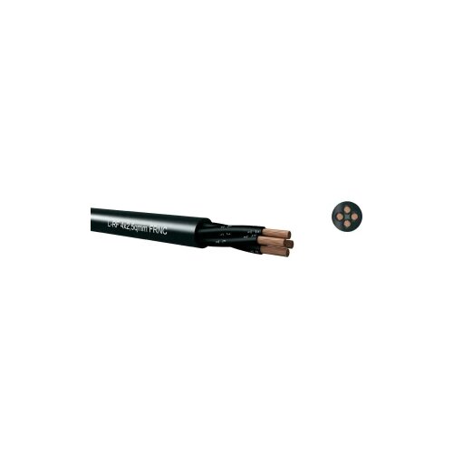 Kabeltronik L-RF 4x2,50 qmm, black, FRNC, speaker-cable, round Slike