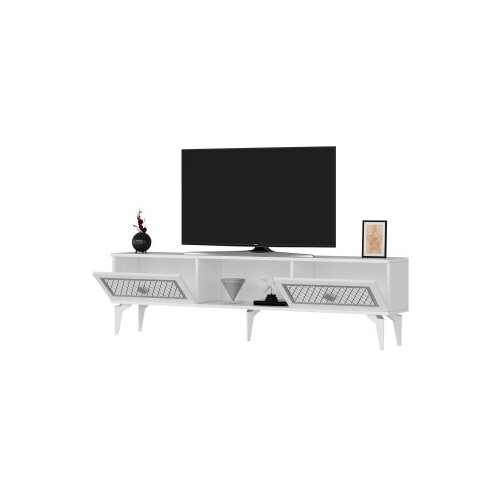 Hanah home tv polica herry white silver Slike