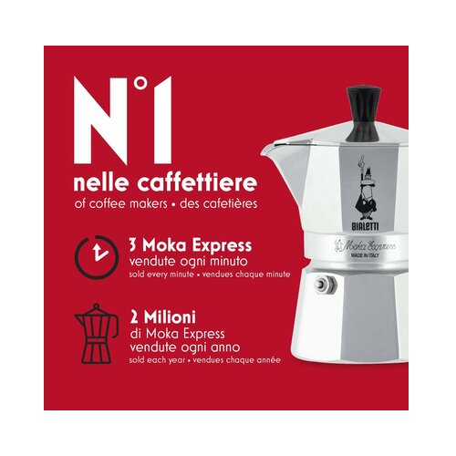 Bialetti Moka Express 2 Cup - Moka Pot Lonče Slike