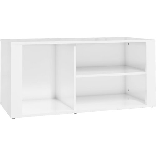 Maison Chic Omarice za obutev - Kopa za čevlje visok sijaj bela 100x35x45 cm inženirski les, (21778243) Slike