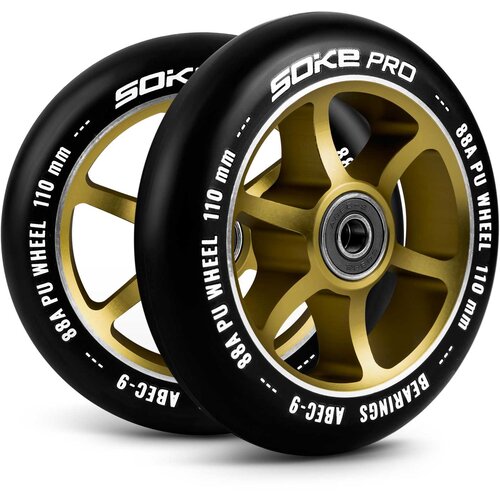 Janshop 110 mm Scooter Wheels, zlata 2 pc., (21225917) Slike