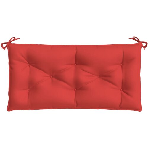  Jastuk za vrtnu klupu crveni 110 x 50 x 7 cm od tkanine Oxford Slike