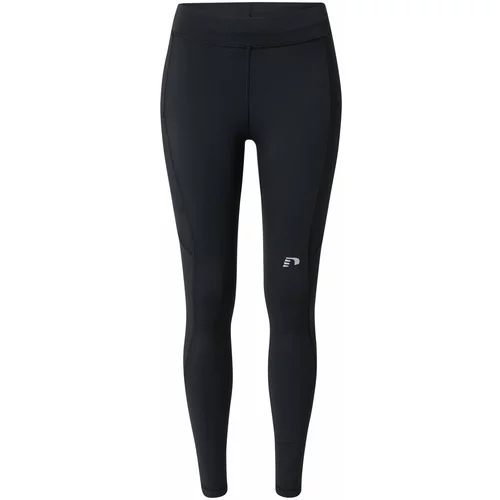 New Line Športne hlače siva / črna
